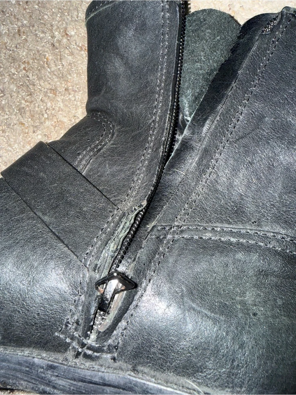 Tory Burch Black Leather Buckle Boots
